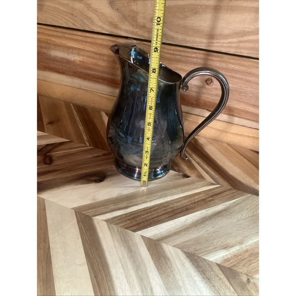 Vintage Silverplate Pitcher with Ice Lip By Gorman - Picture 13 of 15